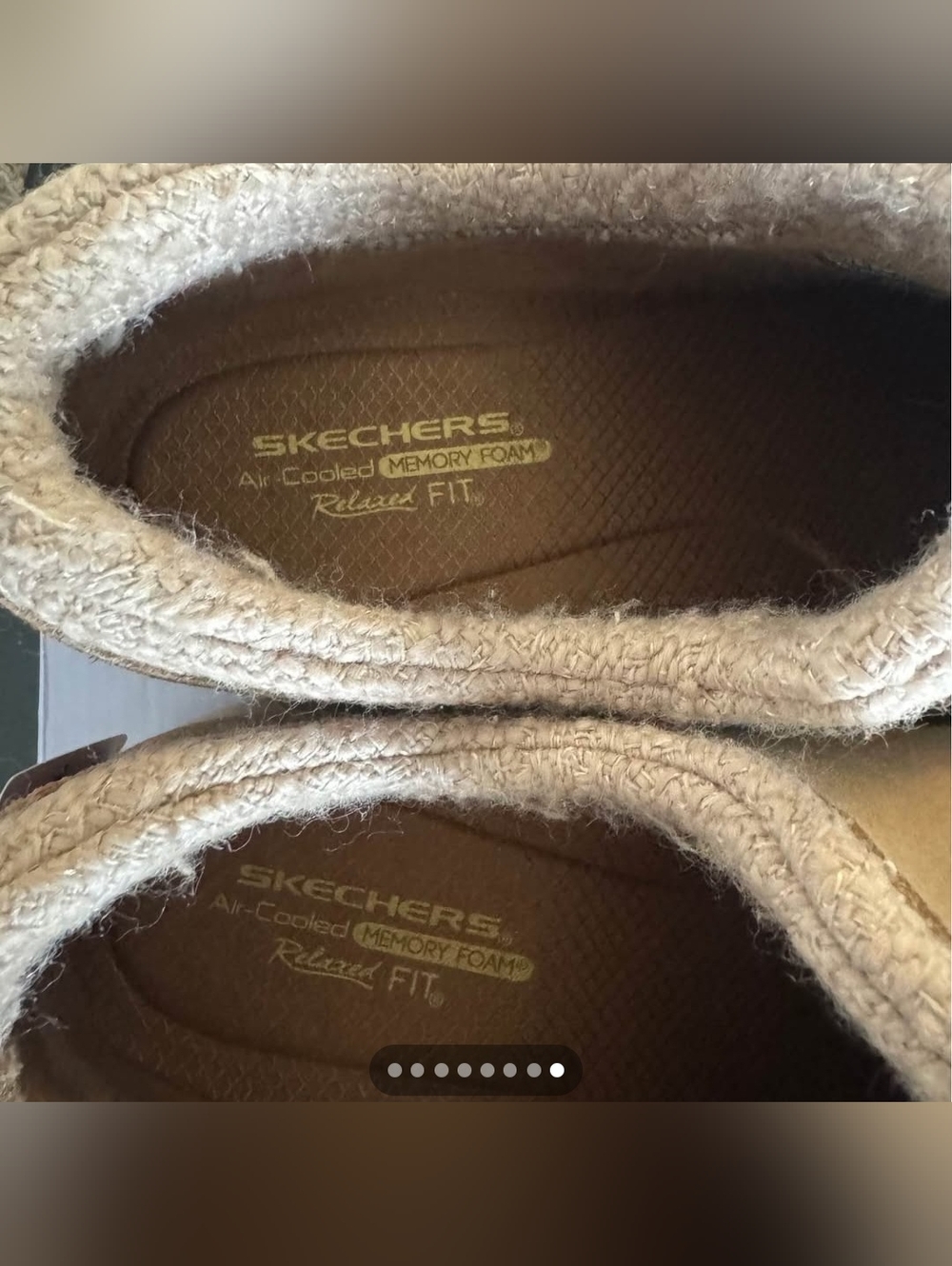 New-Comfy Skechers slip-ons. Has Air-Cooled Memory Foam and Relaxed Fit-size 11 - Picture 7 of 8